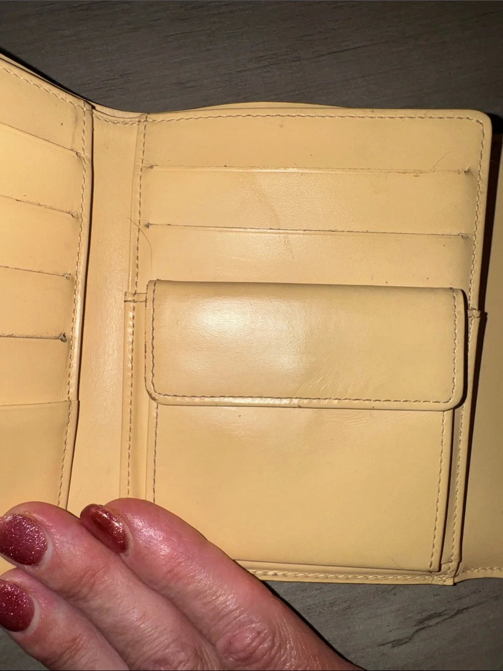 Louis Vuitton Yellow Epi Leather Compact Wallet with Branded Tab